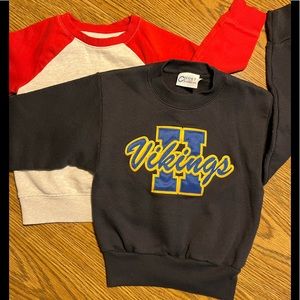 Toddler sweatshirts.